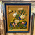 Vintage Crewel Bumble Bee Floral Wall Art