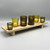 Paulownia Footed Wood Tray w/7 Votives