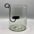 Hurricane SM Glass Lantern W/Iron