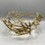 Decorative Cast Aluminum Twig and Leaf Bowl