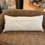 Embroidered Velvet & Chambray Lumbar Pillow