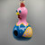 Pink & Blue Chicken Gourd Bird House