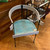 Vintage Industrial Wicker Iron & Wood Chair