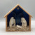 Starry Night w/Angel Oyster Shell Nativity