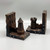 Vintage Wooden Castle Bookends