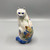 Vintage Floral Ceramic Cat