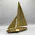 Aluminum Sailboat, Antique Brass Finish