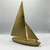 Aluminum Sailboat, Antique Brass Finish