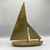 Aluminum Sailboat, Antique Brass Finish