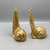 Distressed Gold Snail Bookends