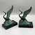 Vintage Art Nouveau Crane Bird Bookends