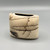 Square Pillow Vase Horse Hair Pottery, Children of God Pottery