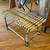 Hand Woven Cane Bench/Side Table