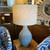 Blue Matte Glazed Table Lamp