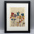 Gaggle of Geese Framed Book Print