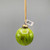 3" Marbled Glass Green Ornament