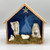 Starry Night Oyster Shell Nativity w/Angel