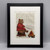 Bear Roasting Marshmallows Framed Book Print