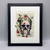 Skull w/Vine & Flowers Framed Book Print