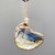 Blue Heron Decoupage Oyster Shell Ornament