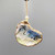 Blue Heron Decoupage Oyster Shell Ornament