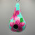 Pink Hibiscus Gourd Bird House