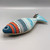 Fish Shaped Embroidered Pillow