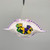 Comedy/Tragedy Mardi Gras Crab Shell Ornament