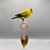 Yellow Bird Tumbled Glass Wind Chime