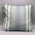 Woven Cotton Striped Pillow w/Eyelash Fringe