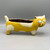 Yellow & White Cat Planter