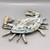 Blue Distressed Driftwood Crab Wall Décor