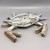 Blue Distressed Driftwood Crab Wall Décor