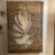 Woven Seagrass & Iron Leaf Wall Panel