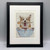 Corgi Cake Bowl Framed Book Print