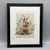 Bunny in Lupins Framed Book Print