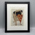 Pug w/Pizza Framed Book Print