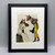 Foxes Courting Framed Book Print