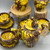 1930s Majolica Chocolate Drip 15 pc Coffee/Tea Set