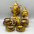 1930s Majolica Chocolate Drip 15 pc Coffee/Tea Set