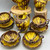 1930s Majolica Chocolate Drip 15 pc Coffee/Tea Set