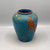 Vintage Teal Dragon Grabber Vase, Mexico