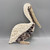 Shell Pelican Wall Décor
