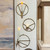 Set of 3 Gold Steel Candle Wall Sconces