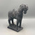 Black Distressed Cement Horse