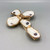Classic Gold Trim Oyster Shell Cross