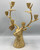 Gold Aluminum Reindeer Candle Holder