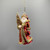 Gold Tree Santa Ornament