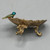 Metal Footed Dish W/3D Birds