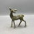 Gold Verdigris Deer Looking Up